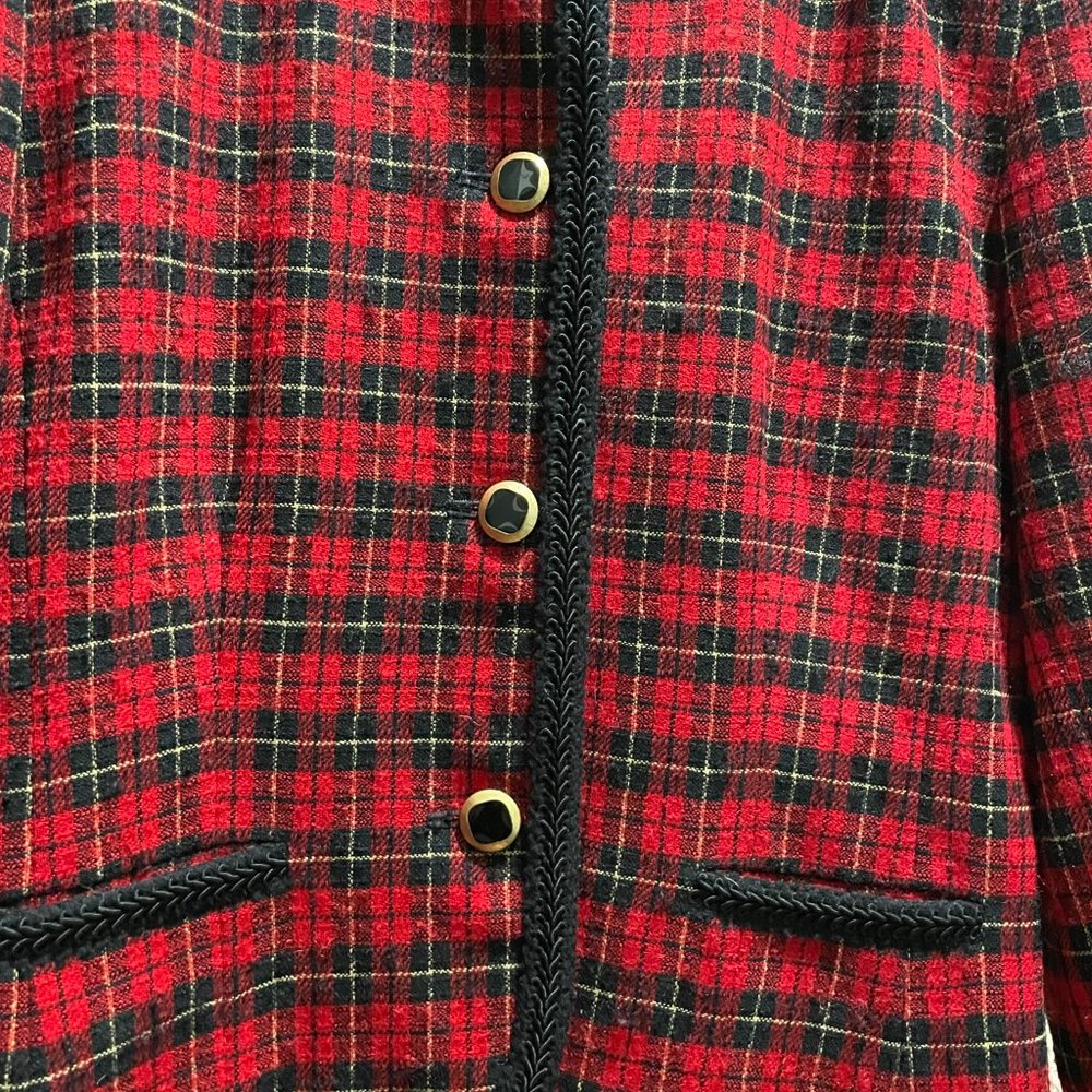 Vintage Pendleton Womens Virgin Wool Braided Blazer - Picture 4 of 9